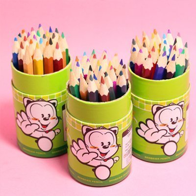 韓國創意文具卡通彩色鉛筆24色彩鉛涂鴉筆學生繪畫鉛筆小禮物獎品