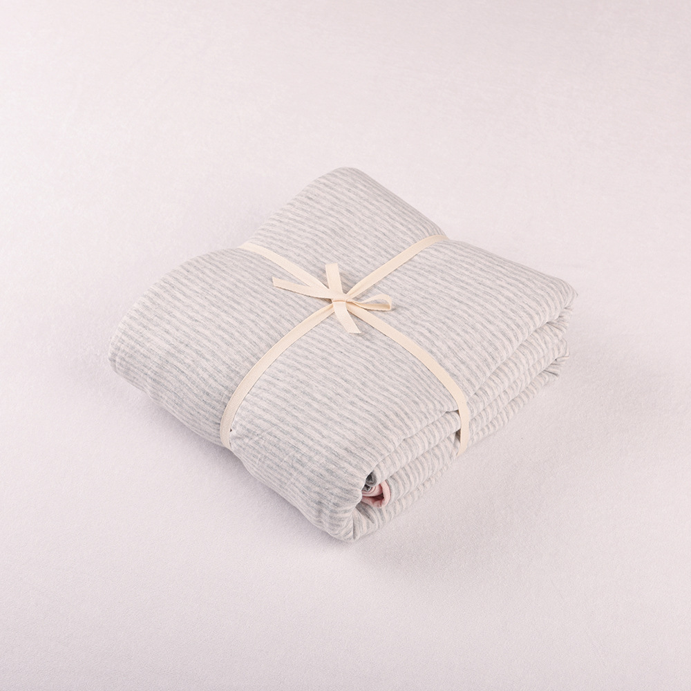 天竺棉被套 針織全棉時尚條紋 BROS百隆紗床上用品